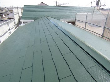 屋根の完成