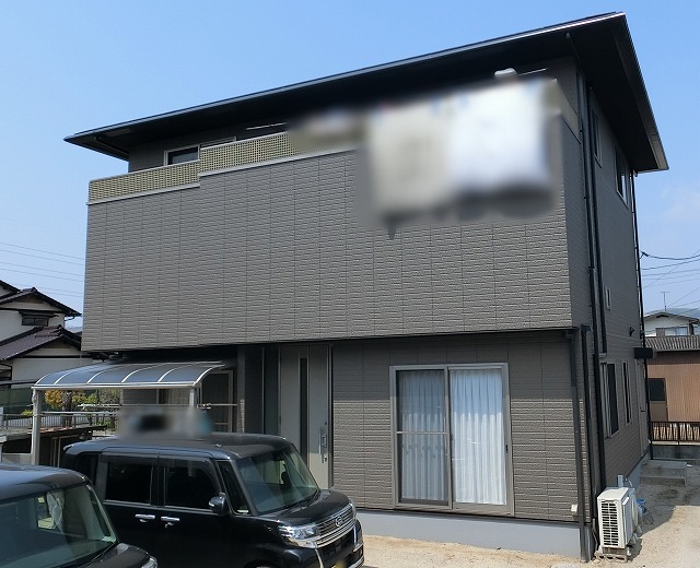 倉敷市無機塗料で塗装したお家の完成