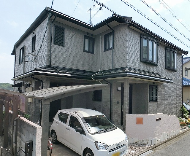 倉敷市の外壁塗り替え完成