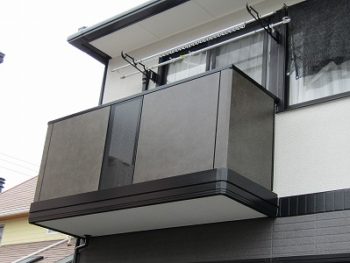 バルコニーの塗装完成