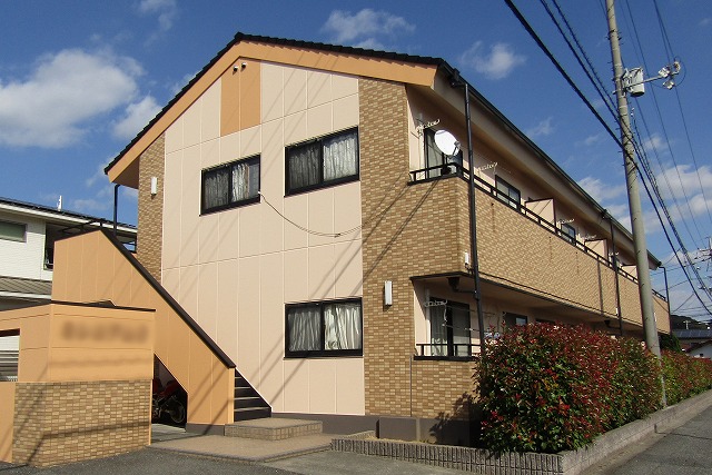 倉敷市　アパート塗装完成