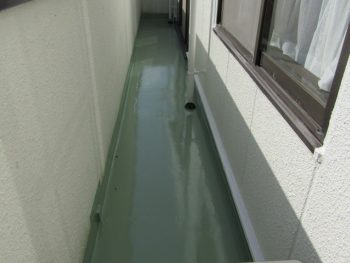 バルコニーウレタン防水工事完成