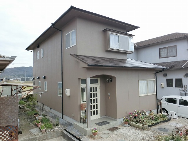 倉敷市の屋根外壁塗装完成