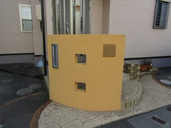 塀の塗装完成