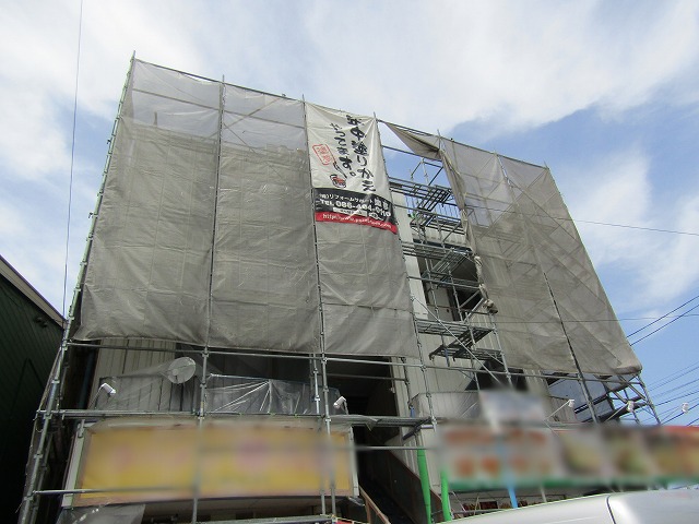赤磐市のビル現場