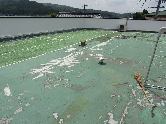 屋上防水工事の施工前