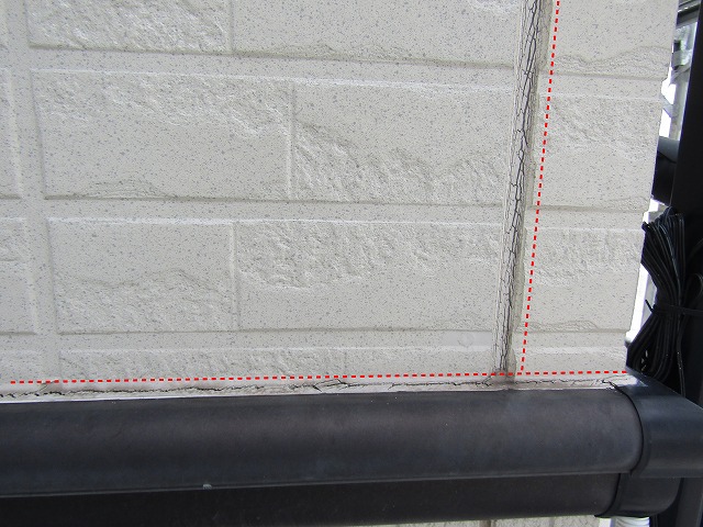 劣化したコーキング