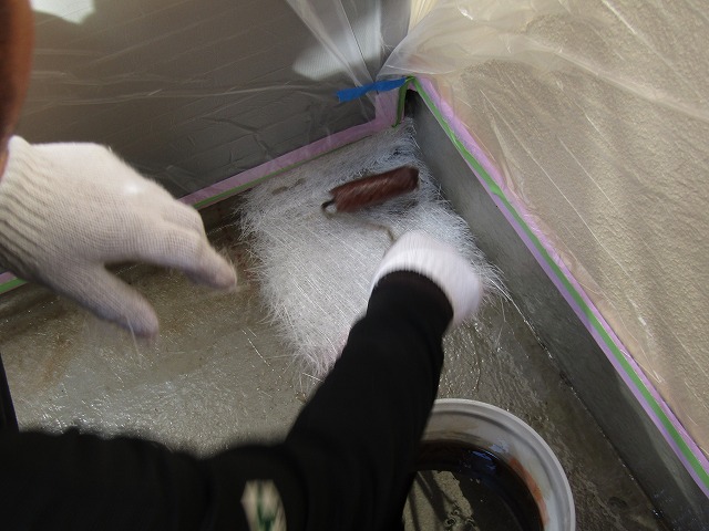 バルコニーのFRP防水です