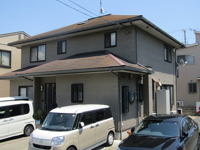 岡山市 外壁屋根塗装の塗装前