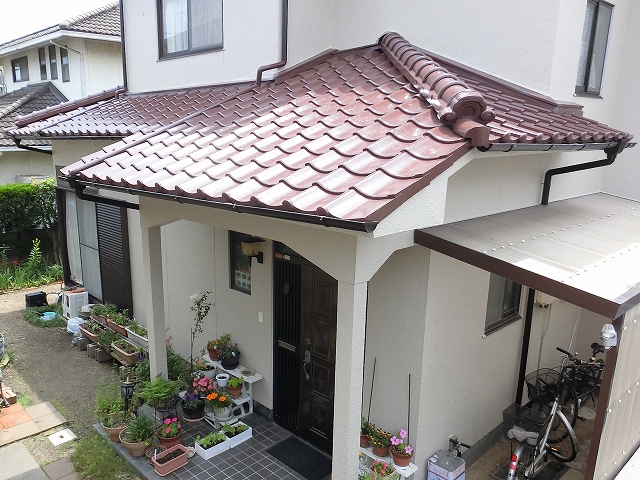 屋根外壁塗装工事の完成