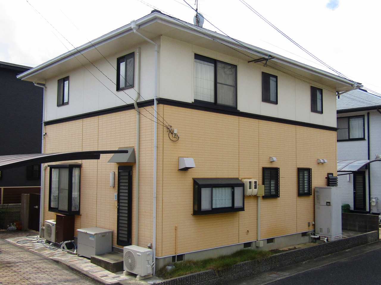 外壁塗装前 全景