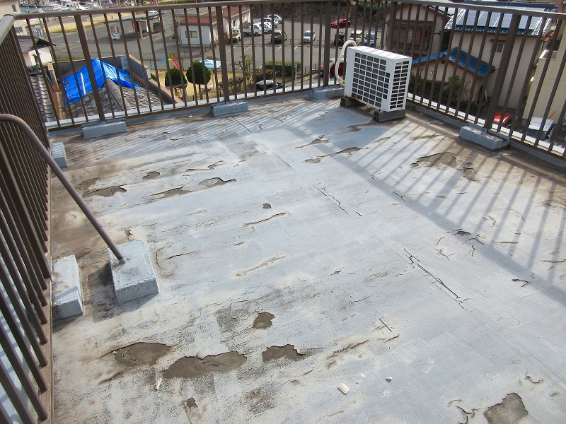 屋上防水工事　施工前