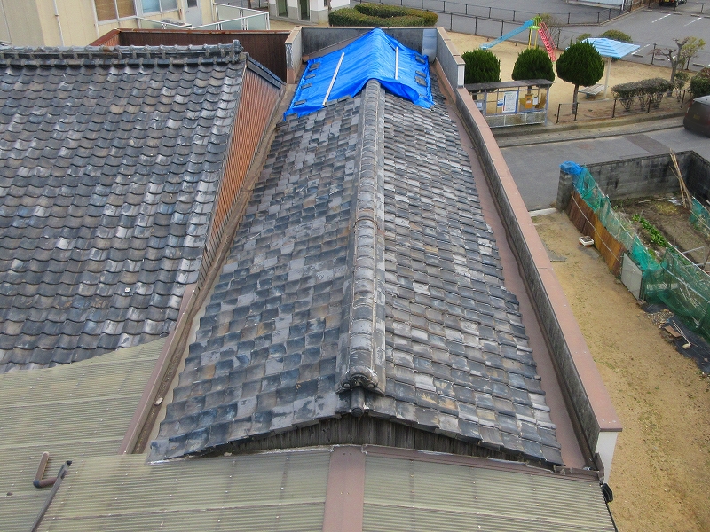屋根の施工前