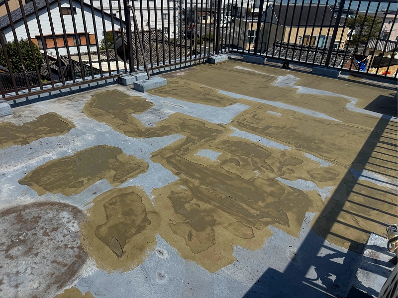 屋上防水工事の下地処理