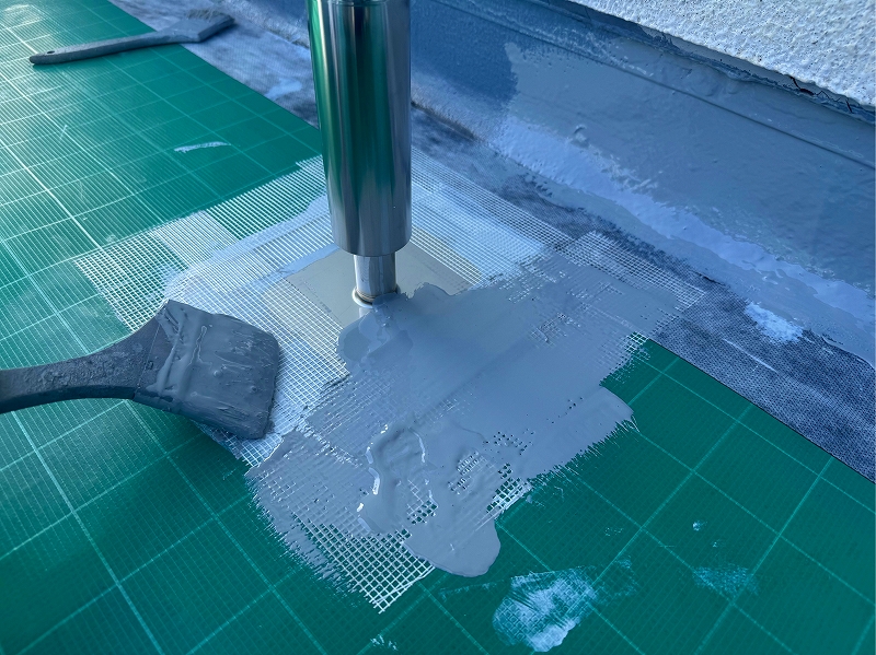 脱気筒取り付け