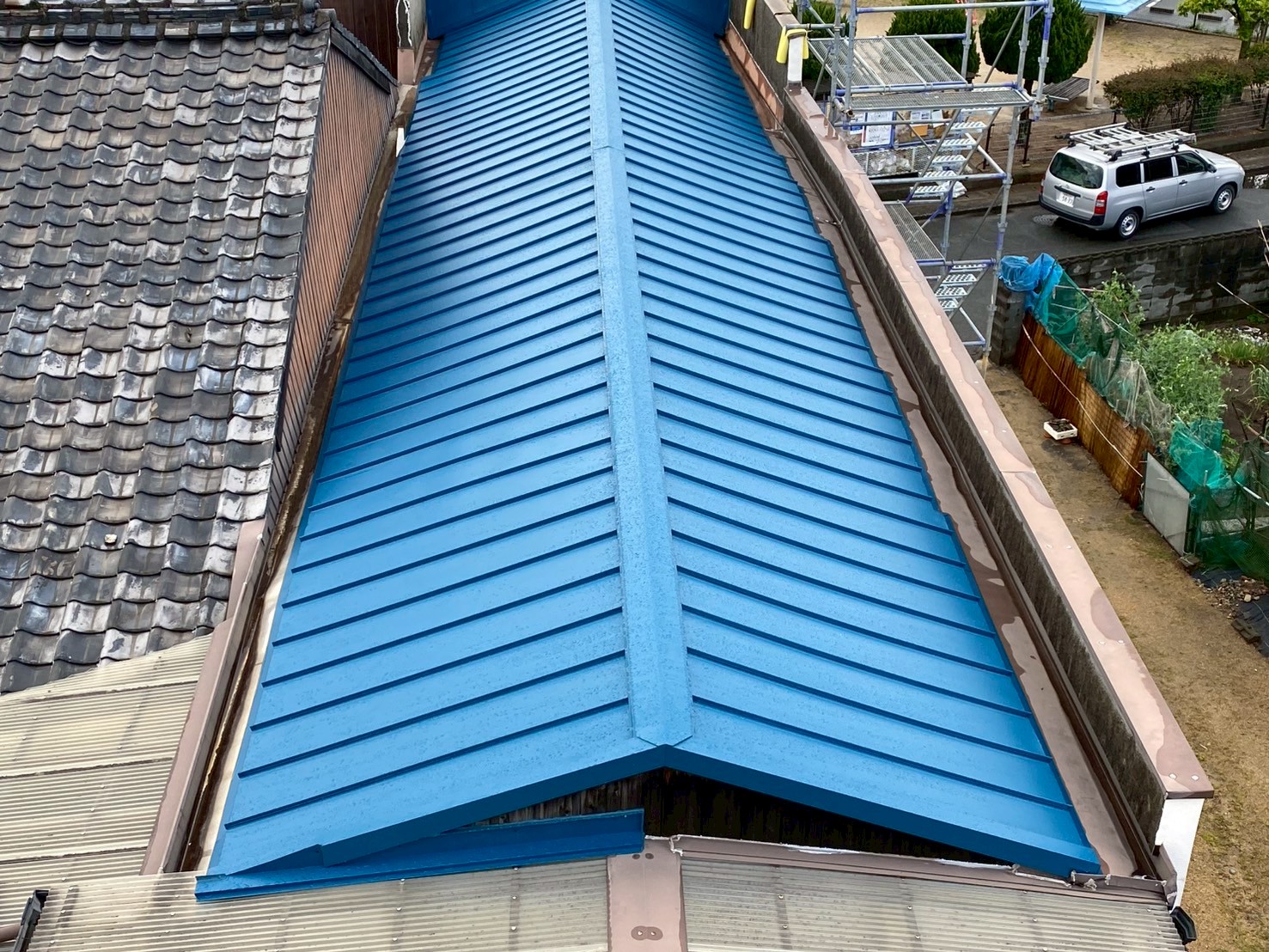 屋根　葺き替え完成