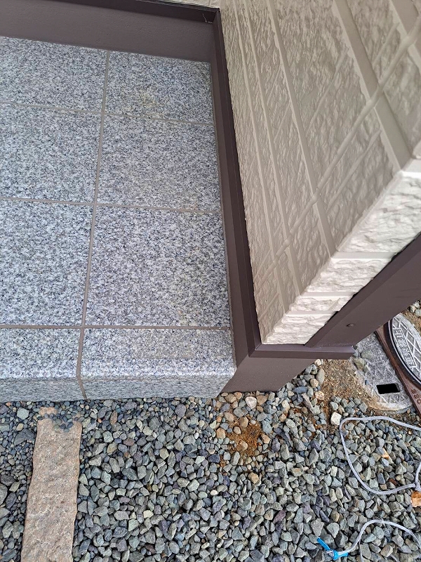 コーナーに板金工事