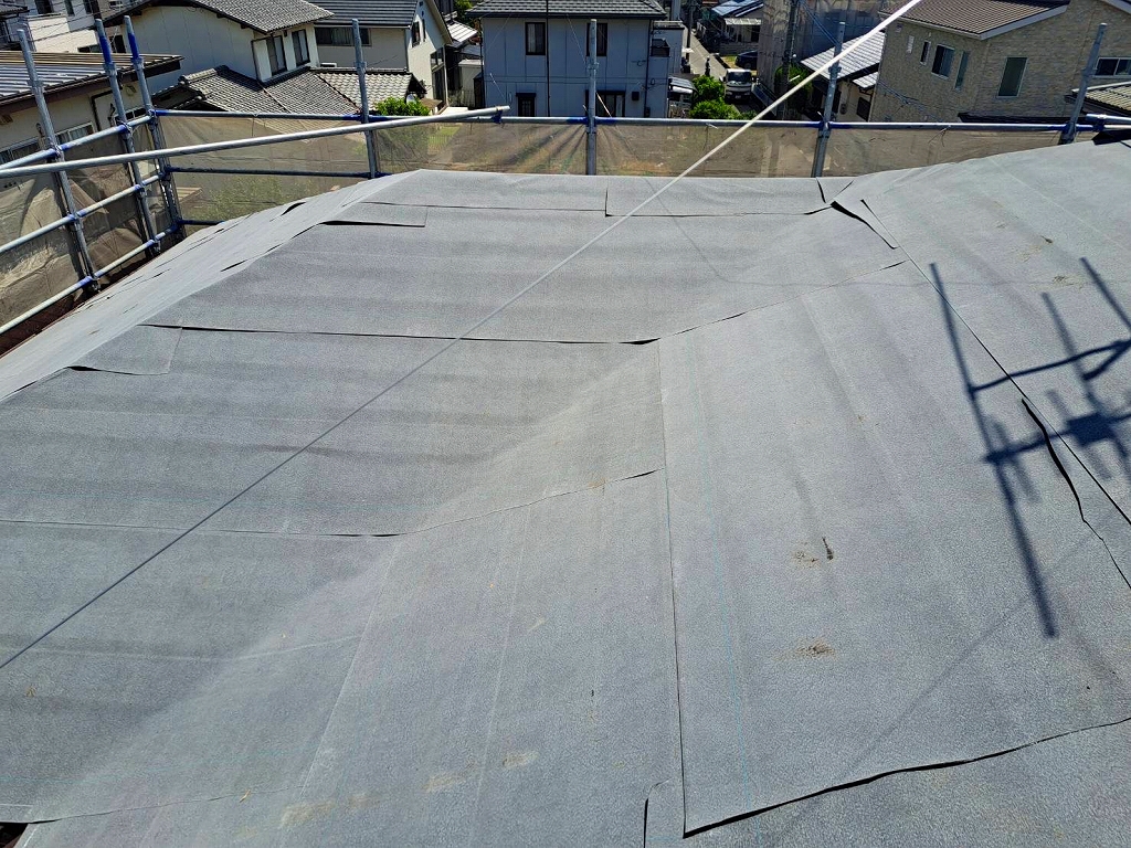 屋根カバー工法　ルーフィング