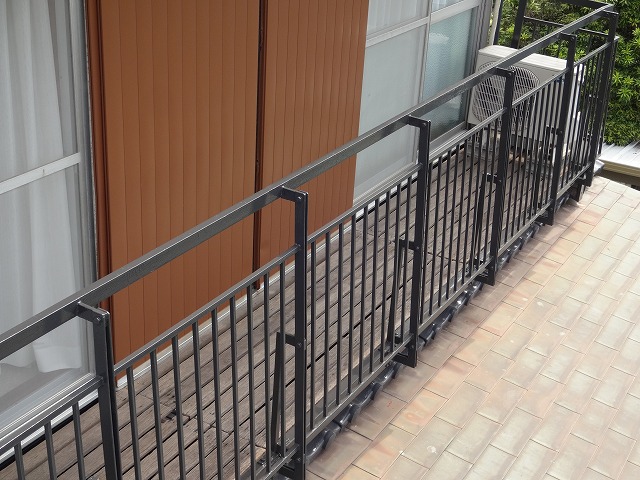 手すり塗装完成