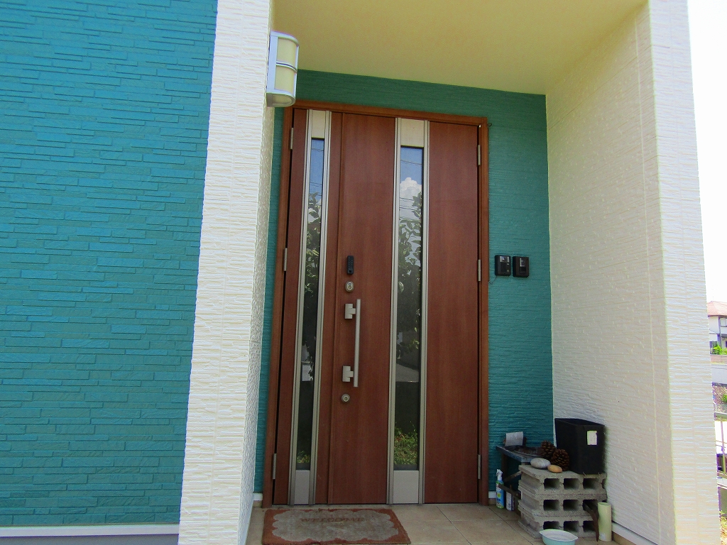 玄関回り色分け