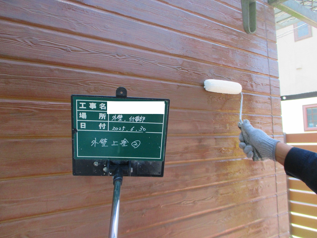 外壁クリアー塗装